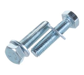 Пакет болт с гайкой и шайбой Метизный двор цинк м8х35мм 6 шт. 4607173901774 