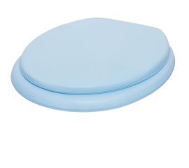 Сиденье для унитаза Мультипласт Групп мягкое, голубое MPG8136 