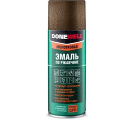 Молотковая эмаль по ржавчине DONEWELL черная медь 520мл 11604668 