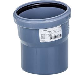 Канализационный отвод RTP 110 мм, 15 градусов, серый 16357 