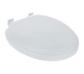 Сиденье для унитаза Мультипласт Групп мягкое, белое MPG8129 