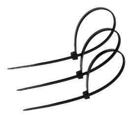 Нейлоновый хомут для стяжки TUNDRA 2.5х150 мм, черный, в упаковке 100 шт. 1112937 