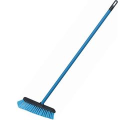 Пластиковая щетка для уборки с черенком 110 см YORK Centi ширина 31 см, щетина 7 см, еврорезьба 51030 