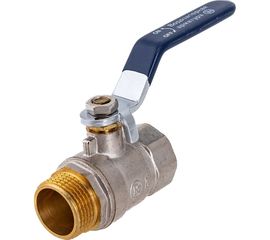 Шаровой кран RM -L Nickel 3/4 ВР-НР муфтовый, никелированный, ручка Ду20 Ру30 НК 11Б27п1 Ln-34FML 