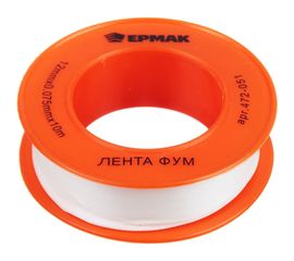ФУМ лента ЕРМАК 1/2""/12мм х 0,075мм х 10м 472-051 