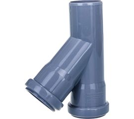 Канализационный тройник RTP D 50х50 мм, 45 град, серый 11429 