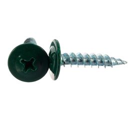 Саморезы с пресс-шайбой Госкреп 4.2х19 мм, зеленые, RAL6005, 30 шт. КР.192984 