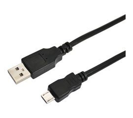 Шнур REXANT micro USB male - USB-A male 1.8M черный 18-1164-2 
