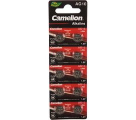 Батарейка для часов Camelion G10 BL-10 Mercury Free AG10-BP10 0%Hg 389A/LR1130/189 12818 