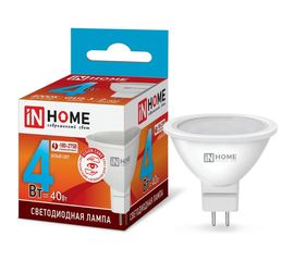 Светодиодная лампа IN HOME LED-JCDR-VC 4Вт 230В GU5.3 4000К 310Лм 4690612030692 