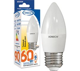 Лампа IONICH ILED-SMD2835-C37-6-540-230-2.7-E27 1631 