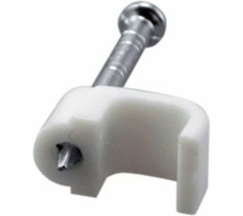 Плоский крепеж кабеля REXANT 6x4 мм, белый 50 шт 07-4206 