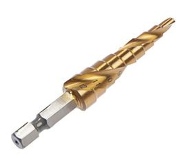 Сверло ступенчатое PRO (4-12 мм; HSS TiN; спиральный профиль; шестигранный хвостовик) TUNDRA 4606765 