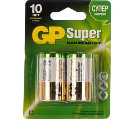 Батарейка Super Alkaline LR14 (2 шт; блистер) GP 14A-BC2/ 14A-CR2/14A-2CR2 