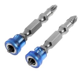 Биты двухсторонние с магнитом-ограничителем (2 шт; PH2; 50 мм; S2) TUNDRA 2393922 