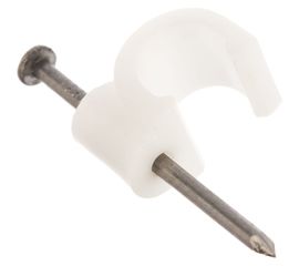 Скоба для кабеля, круглая А 6мм, 50шт - пакет Tech-Krep 103647 