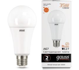 Лампа Gauss LED Elementary A67 35W E27 2670lm 3000K 70215 