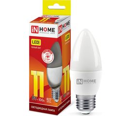 Светодиодная лампа IN HOME LED-СВЕЧА-VC 11Вт 230В Е27 3000К 820Лм 4690612020488 