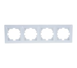 Рамка Intro 450401 на 4 поста, СУ, Solo, белый Б0043424 
