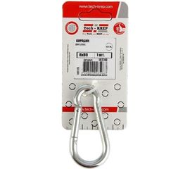 Карабин 8х80мм DIN 5299 1шт - ярлык Tech-Krep 102748 