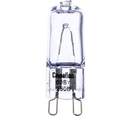 Прозрачная галогенная лампа без рефлектора G9 60W 220V 2000 часов Camelion 5555 