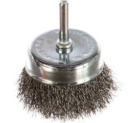 Кордщетка чашеобразная мягкая (75 мм) для дрели ПРАКТИКА 032-584 