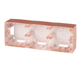 Коробка накладного монтажат ЭРА 12610314 3 поста, Эра 12, медь Б0043188 