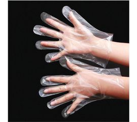 Полиэтиленовые перчатки ЛАЙМА, комплект 50 пар, размер L, 6 микрон, 606880 