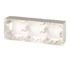 Коробка накладного монтажа ЭРА 12-6103-04 3 поста, Эра 12, шампань Б0043183 
