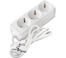 Бытовой удлинитель СОЮЗ ТМ 2200 Вт, с заземлением, 3 гнезда, ПВС, 7м 481S-9307 