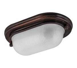 Светильник для бани и сауны FERON НБО 04-60-021 220V 60Вт Е27 IP54 дерево, орех, овал 11575 