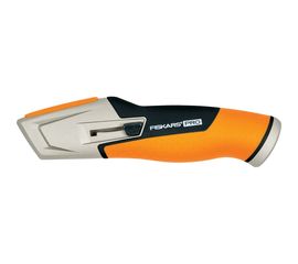 Строительный нож с выдвижным сменным лезвием Fiskars CarbonMax 1027223 