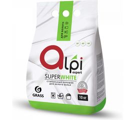 Стиральный порошок Grass Alpi Expert для белого белья 10 кг 125398 