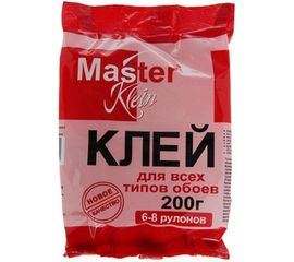 Обойный клей для всех типов обоев Master Klein 200гр мягк.пачка 11603226 