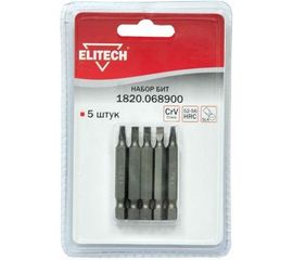 Набор бит 5 шт. Elitech 1820.068900 