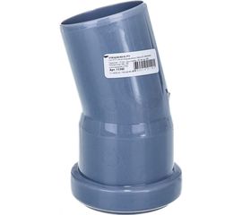 Канализационный отвод RTP 50 мм, 15 градусов, серый 11342 