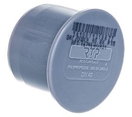 Канализационная заглушка RTP 40 мм, серая 16745 