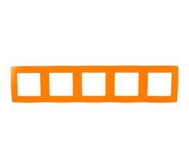 Рамка ЭРА 12500522 на 5 постов, 2, оранжевый Б0019419 