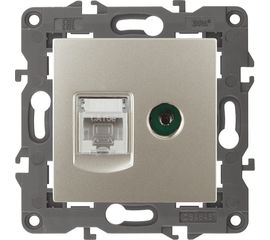 Розетка ЭРА 14-3110-04 RJ45 TV, IP20, шампань Б0034317 