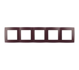 Рамка ЭРА 12500525 на 5 постов, 2, бордо Б0019422 