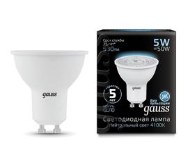Лампа LED MR16 GU10 5W 4100K Gauss 101506205 