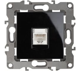 Информационная розетка ЭРА 12-3107-06 RJ45, IP20, 12, чёрный Б0014728 