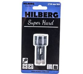 Коронка алмазная по керамике и керамограниту Super Hard (20 мм; M14) Hilberg HH620 