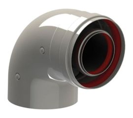 Колено коаксиальное промежуточное (60/100 мм; 90°) BaltGaz 31074 