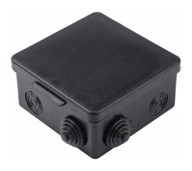 Распаячная коробка УРАЛ ПАК открытой проводки 80х80х50мм черная IP54 КО-52010080-032 