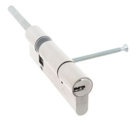 Цилиндровый механизм под вертушку CISA дл. шток ASIX OE307-88.12 100 мм/65+10+25, НИКЕЛЬ 33431 