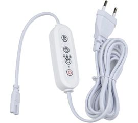 Таймер с вилкой и разъемом L.N для фито светильника Uniel UST-E32 WHITE, 2M, 220В UL-00006492 