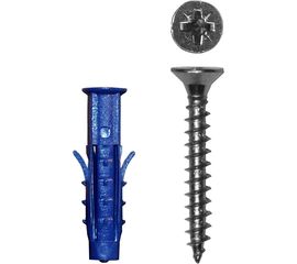 Саморез ШУц Tech-Krep 3,5х40 потайная головка + дюбель 6х30 30 шт - пакет 112563 