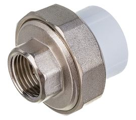 Комбинированная муфта VALFEX PP-R белая, разъем 25х1/2 дюйма ВР 10155115 127-0211 