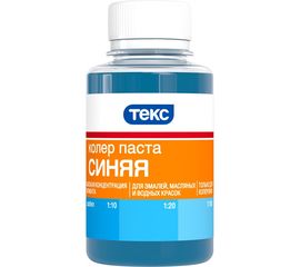 Универсальная паста колер Текс № 06 синяя 0,1 л 19027 